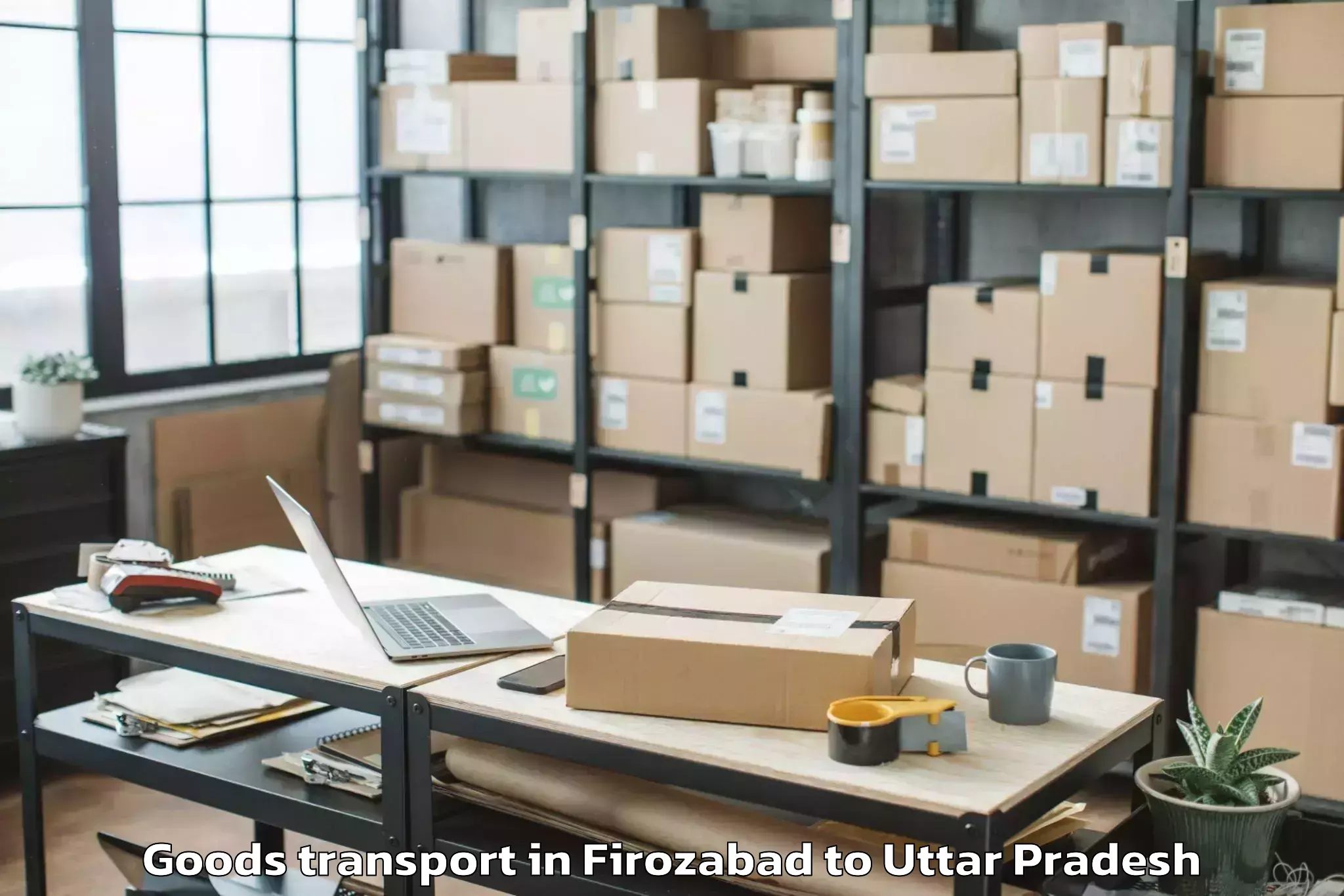 Discover Firozabad to Bewar Goods Transport